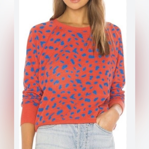 Sundry Abstract Dots Raglan Sleeve Sweatshirt - Picture 3 of 5